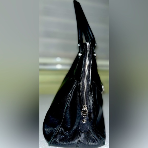 Salvatore Ferragamo Authentic Black Top Handle Bag Saffiano Leather EC - Picture 9 of 16